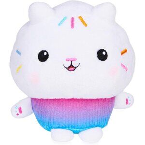 🆕 Kids White Cakey Cat Purr-ific Plush Super Soft Colorful Fabric Pandy Paw Toy